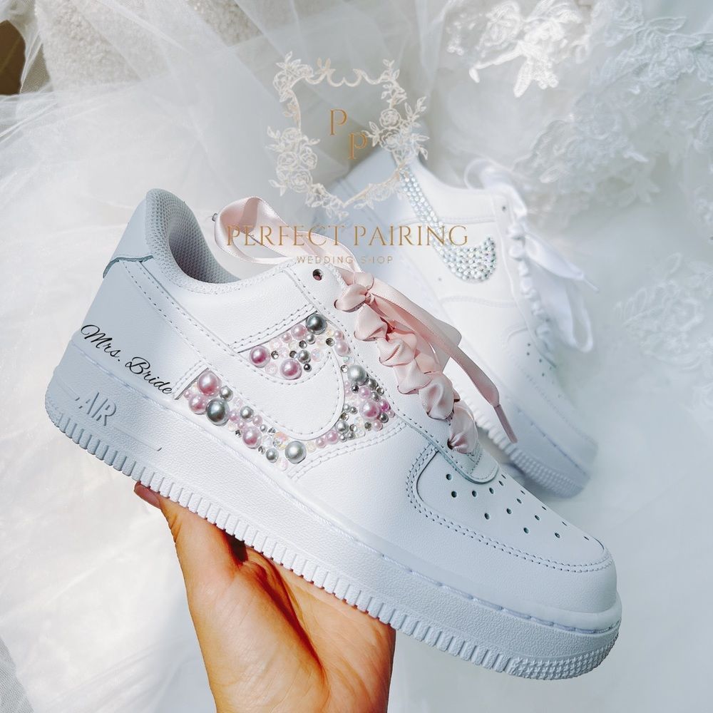 Wedding sneakers wedding air force 1/custom name and date